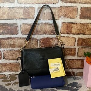 Dooney & Bourke Lizzie nwt Black Leather Shoulder Bag  mini